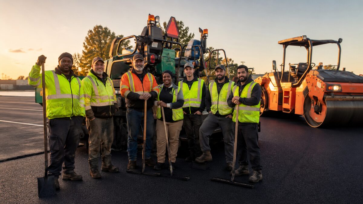Asphalt Contractors field service team using The AC People operations platform