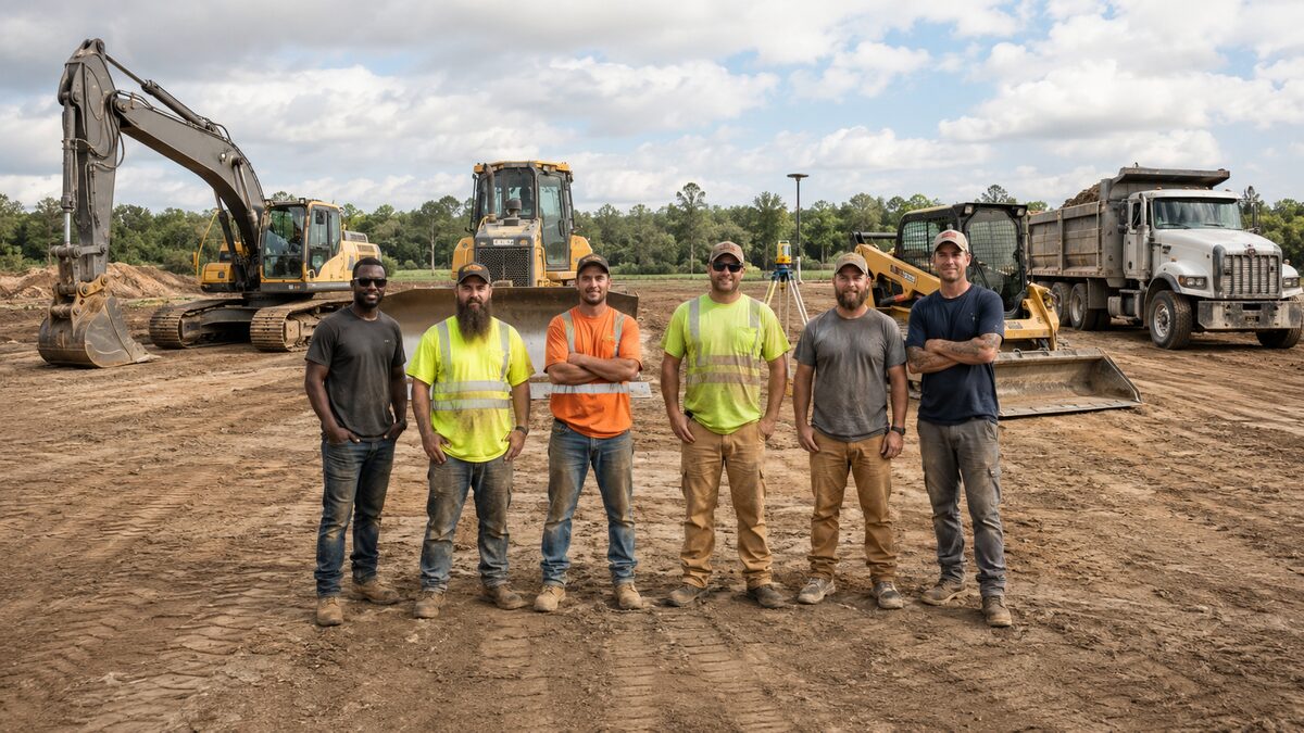 Excavation & Grading field service team using The AC People operations platform