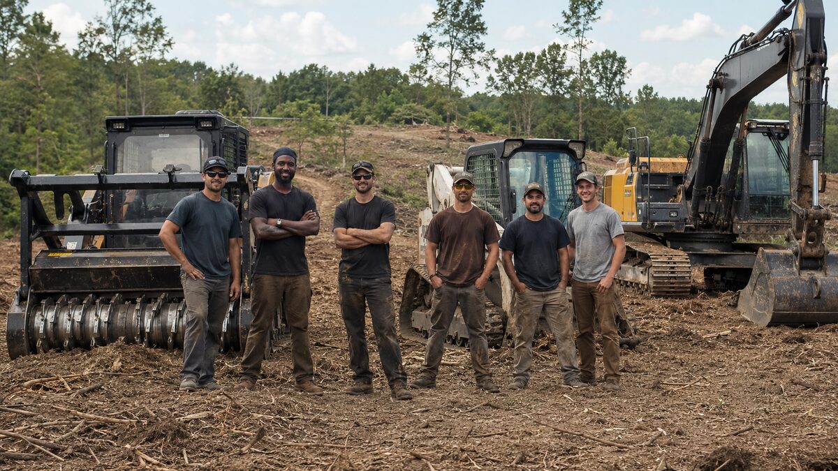 Land Clearing field service team using The AC People operations platform