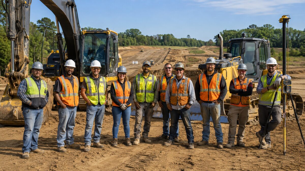 Site Preparation field service team using The AC People operations platform